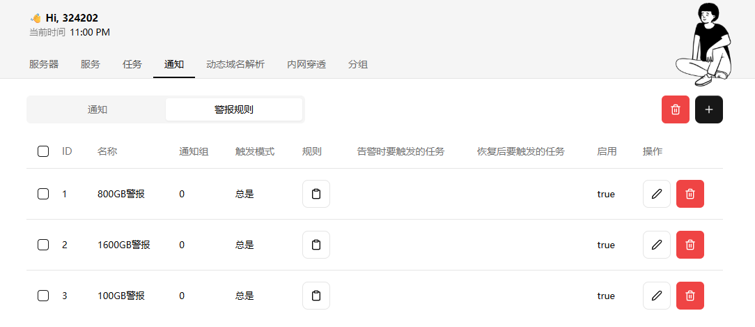 哪吒通知里的警告规则
